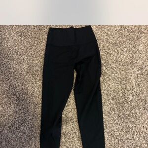 aerie Black High-Rise Logo Leggings